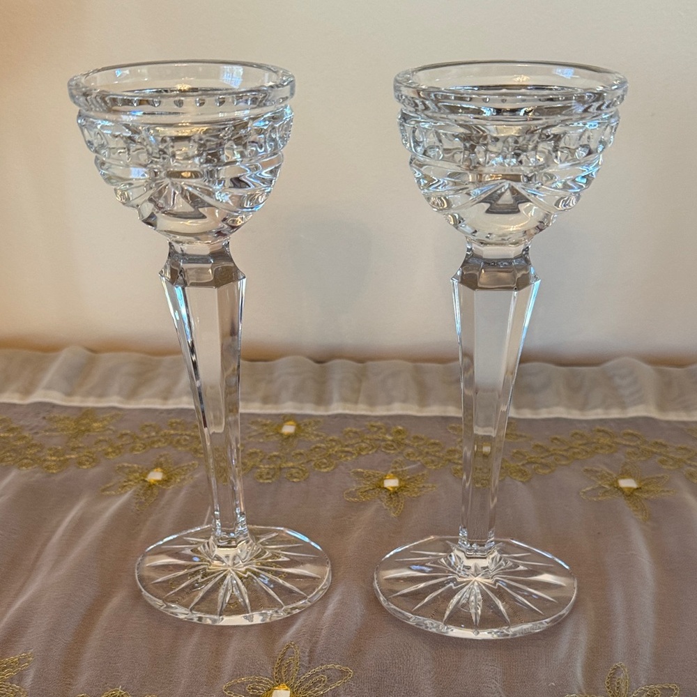 Waterford Crystal Candlestick Holders Set of 2